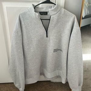 white fox quarter zip